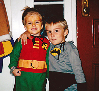 Alex (right) Matthew (left), 2004; Forever Batman and Robin